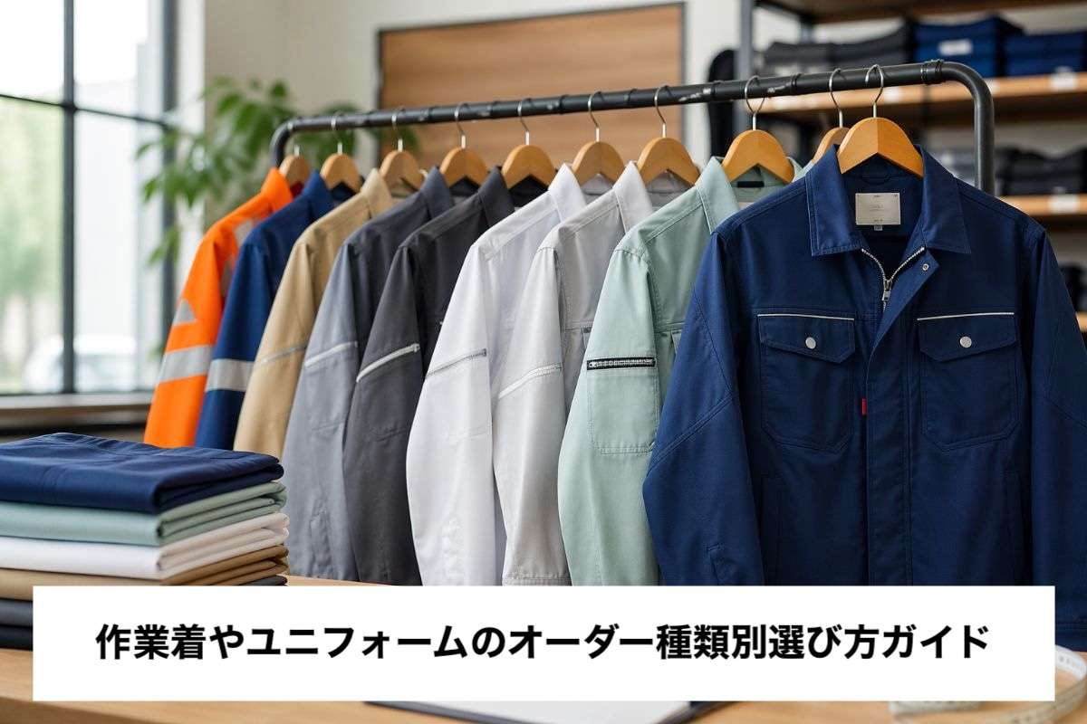 作業着やユニフォームのオーダー種類別選び方ガイド
