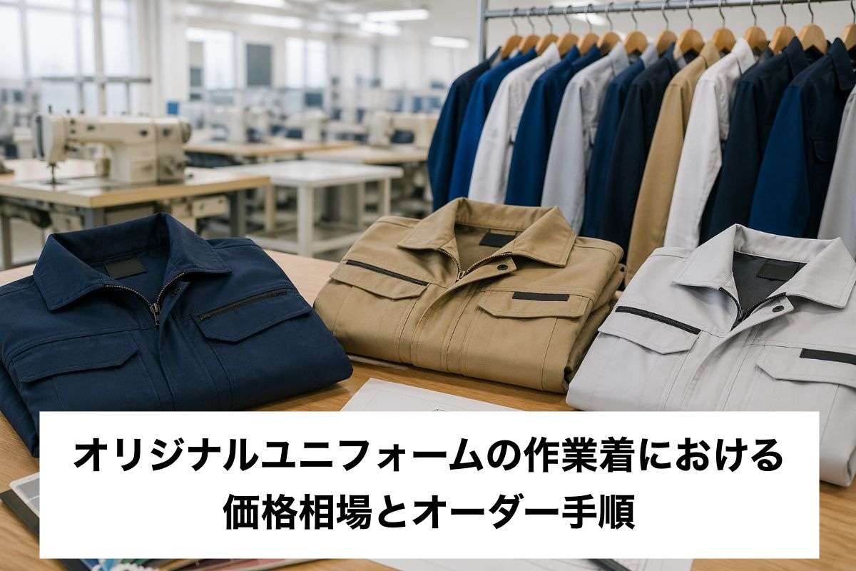 オリジナルユニフォームの作業着における価格相場とオーダー手順