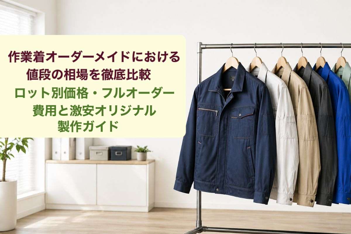 作業着オーダーメイドにおける値段の相場を徹底比較｜ロット別価格・フルオーダー費用と激安オリジナル製作ガイド